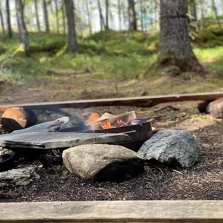 莱旺厄尔 Treetop Ekne - Hytte I Skogen Med Hengebru酒店 外观 照片