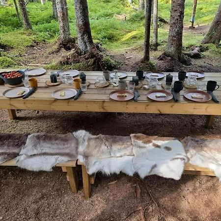 莱旺厄尔 Treetop Ekne - Hytte I Skogen Med Hengebru酒店 外观 照片