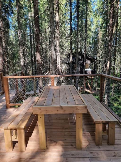 莱旺厄尔 Treetop Ekne - Hytte I Skogen Med Hengebru酒店 外观 照片